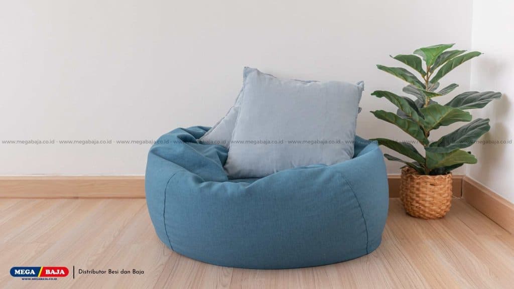 Membersihkan Bean Bag Berbahan Katun, Poliester, dan Nilon