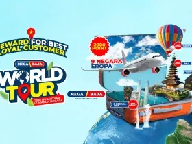 Sobat Mega Baja menikmati perjalanan eksklusif, Mega Baja World Tour, perjalanan dari Nusantara ke Mancanegara.